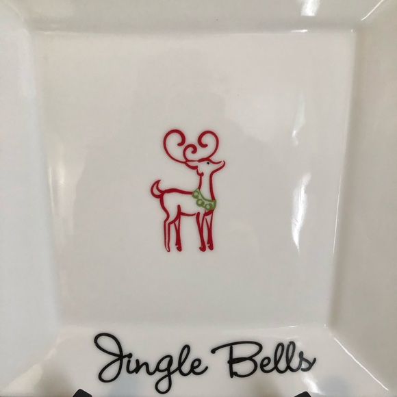 ST. NICHOLAS SQUARE HOLIDAY DECORATIVE PLATES Set of 2. 6” x 6” Gently used - Picture 4 of 9